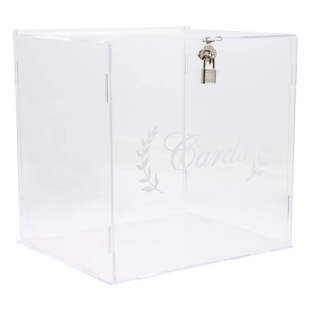 Acryl Tombola-Box Vorschlagsbox Mit Schloss Kasten Geschenkkarte