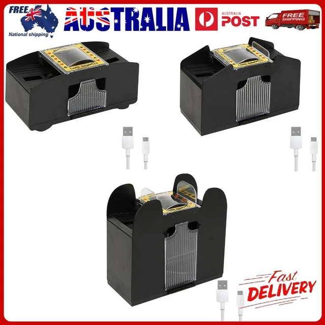 AU AUTOMATIC CARD Shuffler BatteryOperated Electric Shuffler for Home