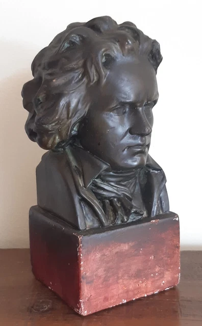 ANCIEN BUSTE DE BEETHOVEN en Plâtre Marqué MD EUR 55,00 - FR
