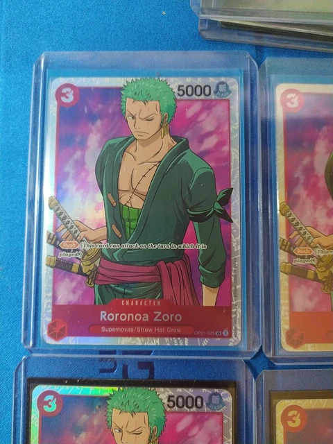 ONE PIECE CARD Game - Roronoa Zoro - OP01 - 025 - Super Rare - eng Mint ...