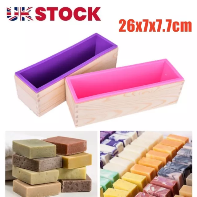 Wood Loaf Soap Mould Silicone Mold Processing Tools Rectangle  Cake Baking Toast