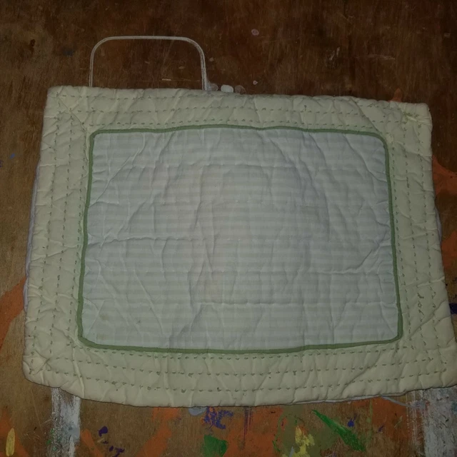 Silla de almohada Pottery Barn Kids ""verde/amarillo a rayas"" 12 X 16