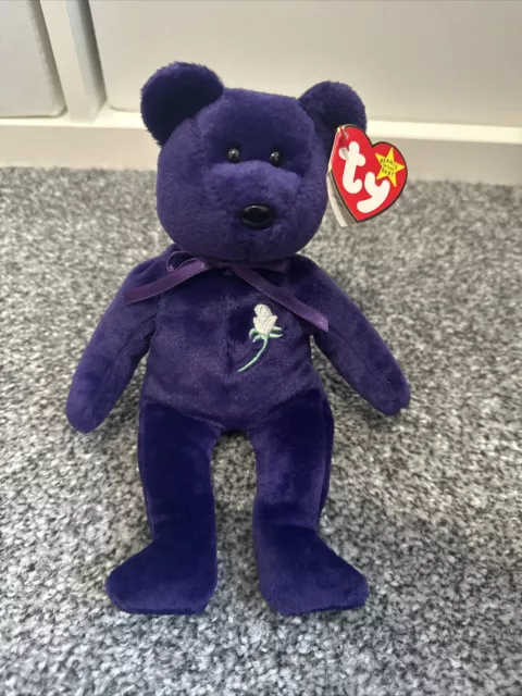 RARE 1st edition TY Princess Beanie Baby - PE Pellets 1997 Indonesia