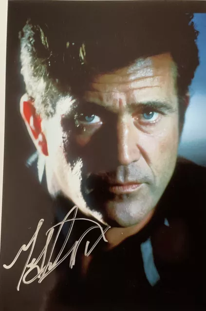 Mel Gibson - Lethal Weapon- Signed 10 x 8” Photo . UACC/ COA