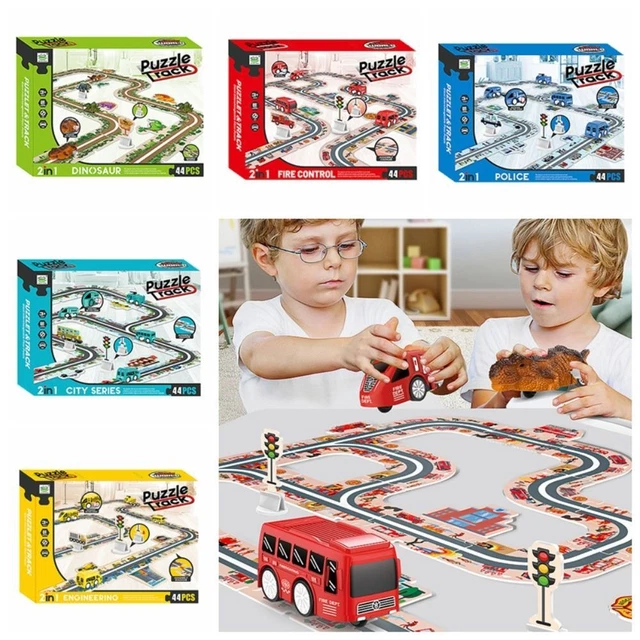 Dinosaur Puzzles Track Car Set Children's Vehicles Toy  Educational Toy