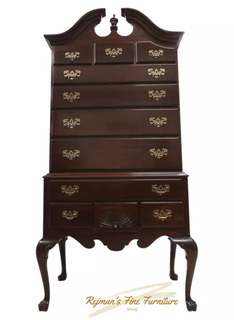 Ethan Allen Georgian Court Vintage Cherry 11 Drawer  Highboy #11-5205