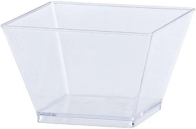 LILLIAN TABLESETTINGS PLASTIC 8 Oz | Clear Rectangles Servingware