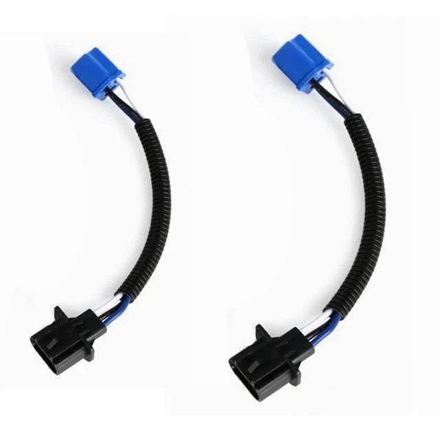 2x Headlight Bulb Adapters H4/9003 Female to H13 Male Conversion Wiring Harness 2x Headlight Bulb Adapters H4/9003 Female to H13 Male Conversion Wiring Harness