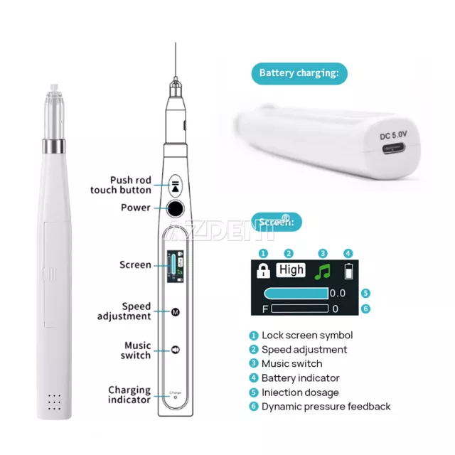 Woodpecker Style Dental Pro Painless Oral Local Anesthesia Device For Dentist 3