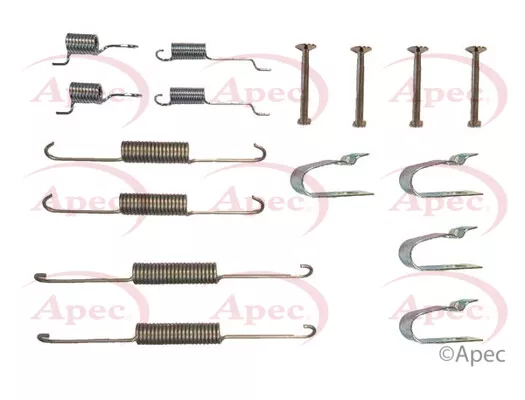 Brake Shoe Fitting Kit fits NISSAN ALMERA N16 1.5 Rear 00 to 06 QG15DE Apec New