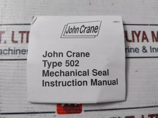 John Crane Type 502 Mechanical Seal P-3511A.0049 3