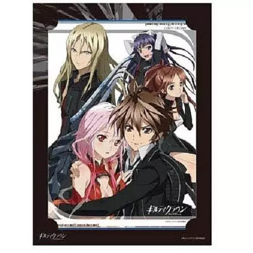 4 pcs big card promo Guilty Crown anime Yuzuriha Inori Gai Daryl