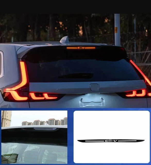 For Honda CRV CR-V 2017-2022 Glossy Black Titanium High Brake Lamp Cover Trim