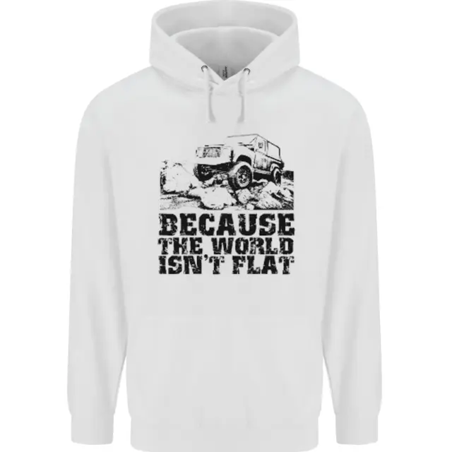 4X4 Because the World Isnt Flat Off Roading Childrens Kids Hoodie