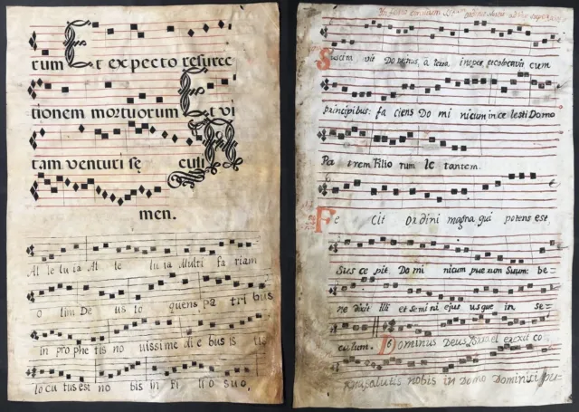 Antiphonar Pergament vellum Handschrift Spain Spanish manuscript 17th century 41