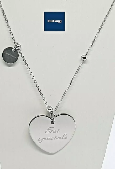 Collana DONNA con cuore personalizzabile con incisione