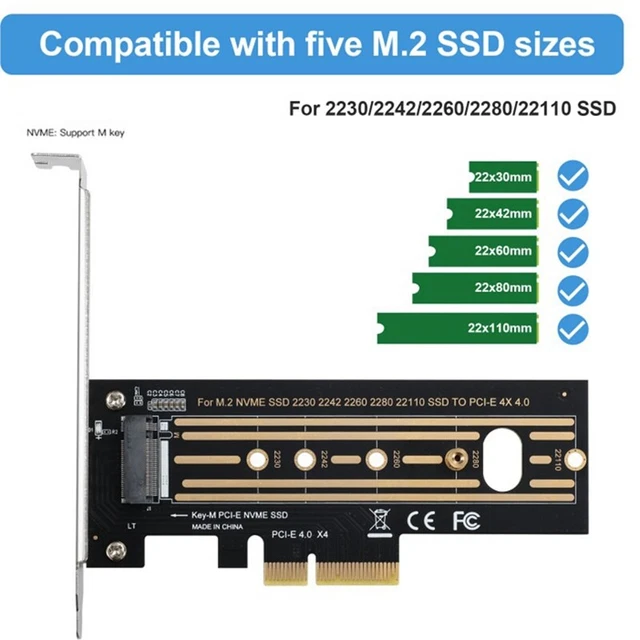 EZDIY-FAB NVME PCIe, adattatore M.2 NVME SSD a PCI Express con