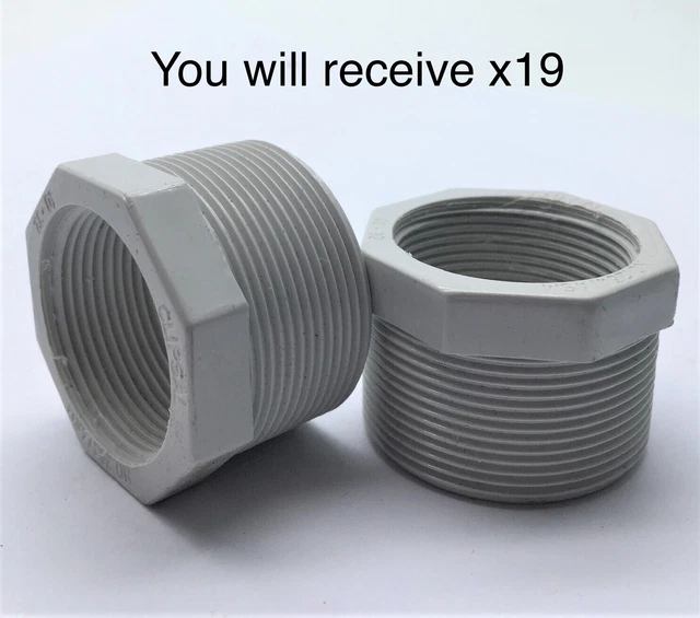 CLIPSAL 264/4SM-GY SCREWED Reducers Rigid PVC Conduit Fitting 40-32mm ...