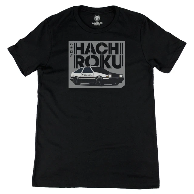 HACHI-ROKU COROLLA TRUENO AE86 Initial D Grey Minimalistic Anime ...