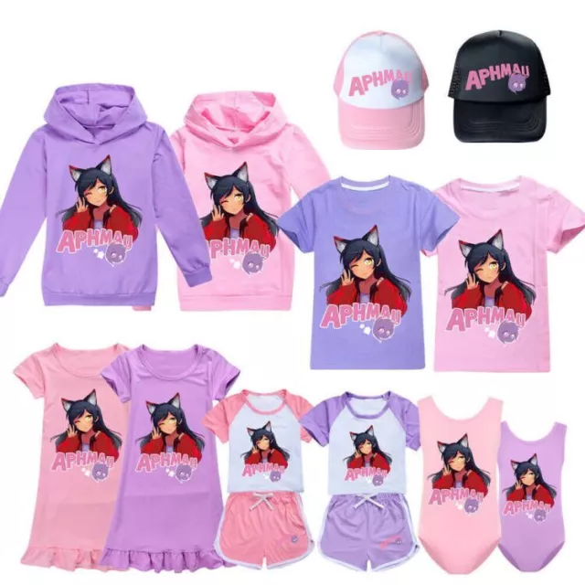 T-shirt abito per bambini APHMAU abito da notte top felpa con cappuccio pantaloni pigiamaio tuta salotto