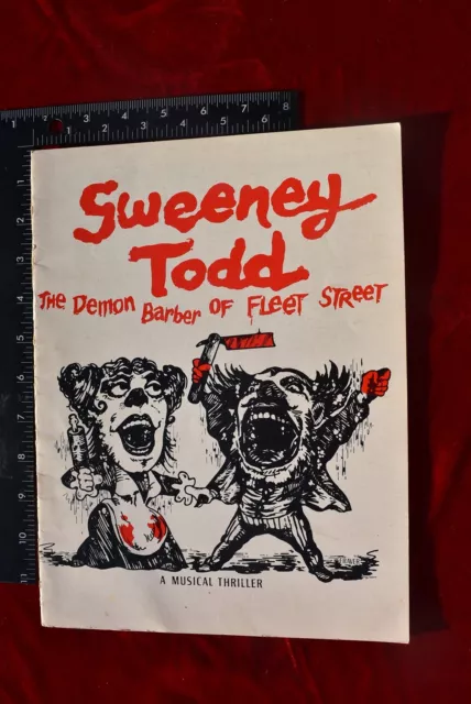 ANGELA LANSBURY GEORGE HEARN SWEENEY TODD Musical BROADWAY Souvenir Program Book