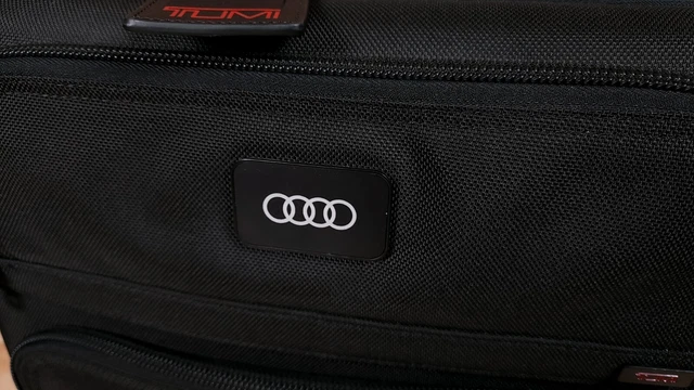 TUMI Audi Alpha 3 Expandable Rolling Carry On Bag 26124DH Black Nylon 3