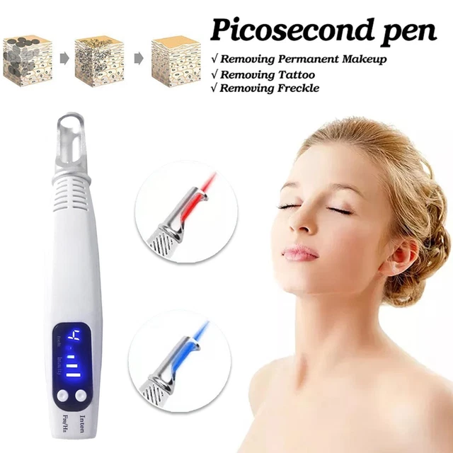 Pluma portátil para eliminación de tatuajes de picosegundos para el hogar F o manchas lunares cicatriz para el acné. Dark R7D7