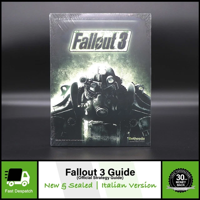 Fallout 3 | The Official Strategy Guide + Map For PS3 & Xbox 360 Game | Italian