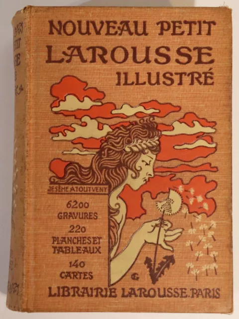 Nouveau Petit Larousse Illustre' - 1927 - Antique French Encyclopaedia Book