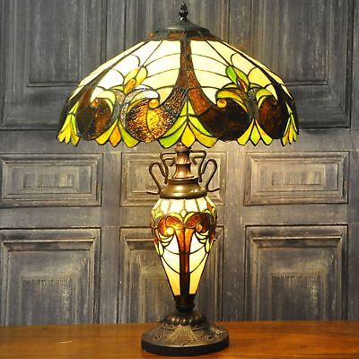 Multicoloured Double Tiffany Lamp 68cm Home Lighting Decor