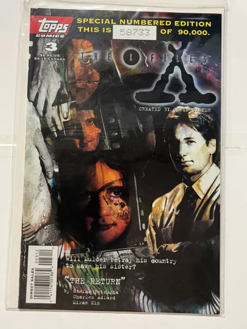 The X Files Comic Book Issue 3 Topps Comics 1995 | Combined Shipping B&B