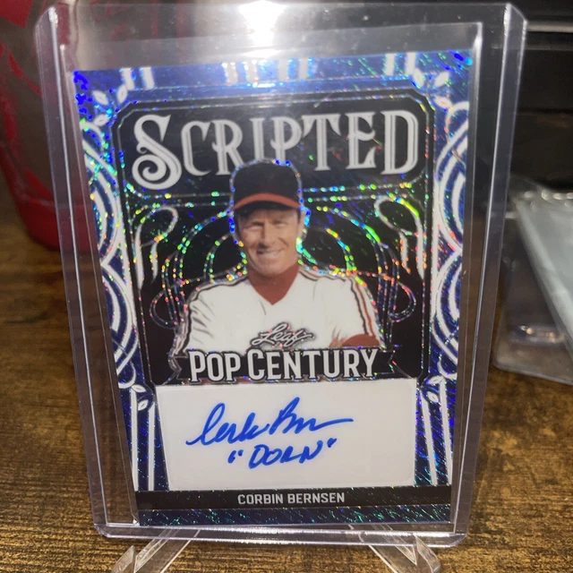 CORBIN BERNSEN 2024 Leaf Pop Century Metal Scripted "Dorn" Auto Ed 5/6