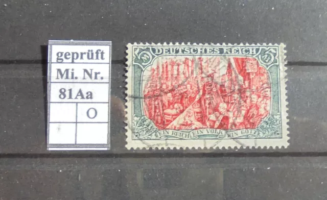 DR Germania Mi.-Nr. 81Aa, gestempelt und geprüft von Jäschke - 450,00 €