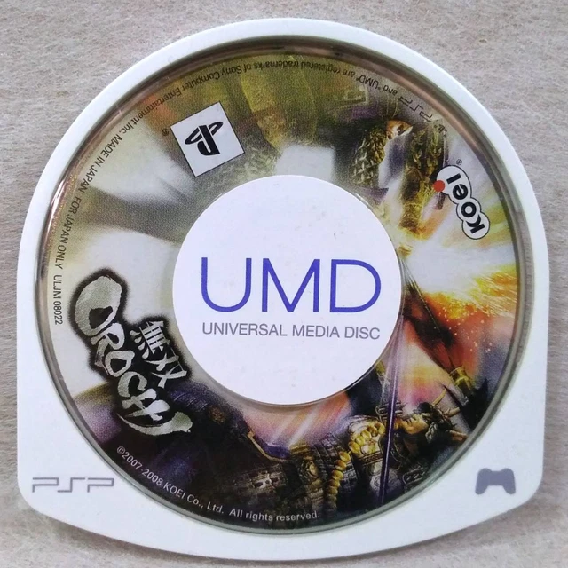 PSP Musou Orochi Playstation Portable Koei UMD Universal Media Disc Japan a1