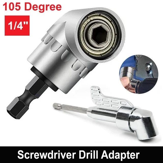 RIGHT ANGLE DRILL Attachment Head Screw Driver Flexible Extension Drill