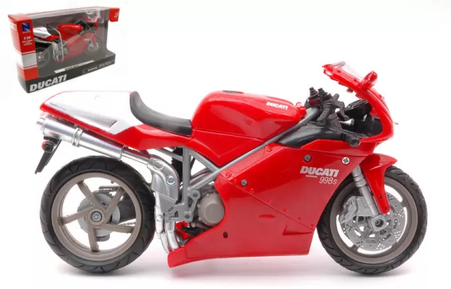 Model motorcycle New Ray Ducati 998 S Scale 1:12 vehicles Motor Bike diecast