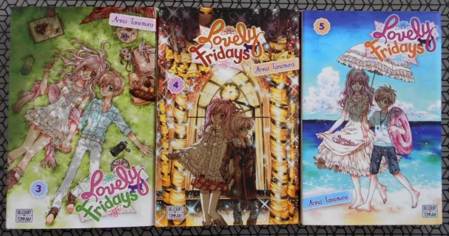 LOT de 3 MANGA LOVELY FRIDAYS Tome 3 4 & 5 Arina Tanemura VF DELCOURT TONKAM