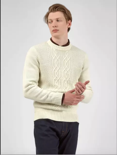 Ben Sherman Ivory Men's Sweater XXL