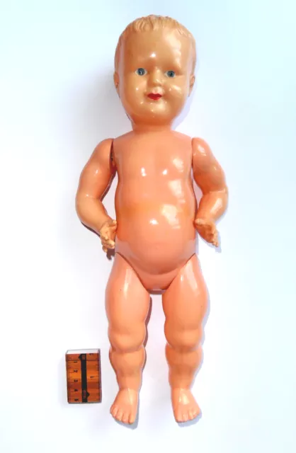 1950s USSR Russian Soviet OHK CELLULOID Large Size Toy Doll BABY BOY