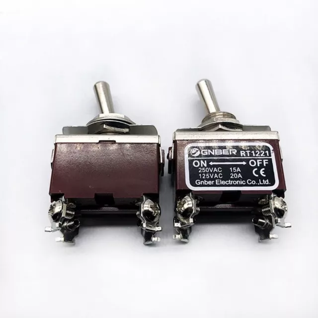 250V 15A Toggle Switch 2 Position RT1221 Durable ON/Off Switch  Industrial