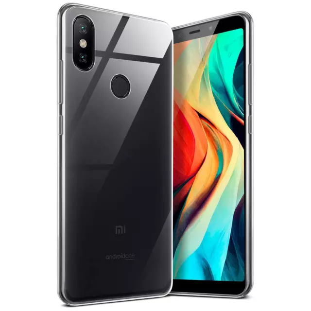 Hülle für Xiaomi Mi A2 Schutzhülle Silikon Case Cover Handy Schutz Transparent