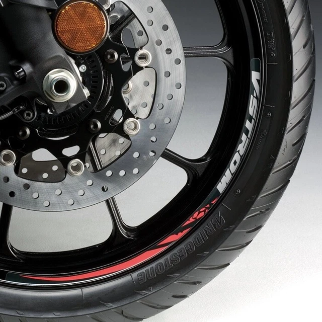 Suzuki Red Wheel Decals - 19in. Front 990D0-06LFW-RED