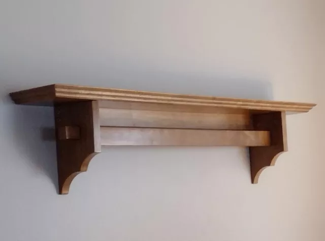 Sauder Solid Wood Hanging Quilt Rack #9150-672 - Nuevo en caja - Acabado medio de roble