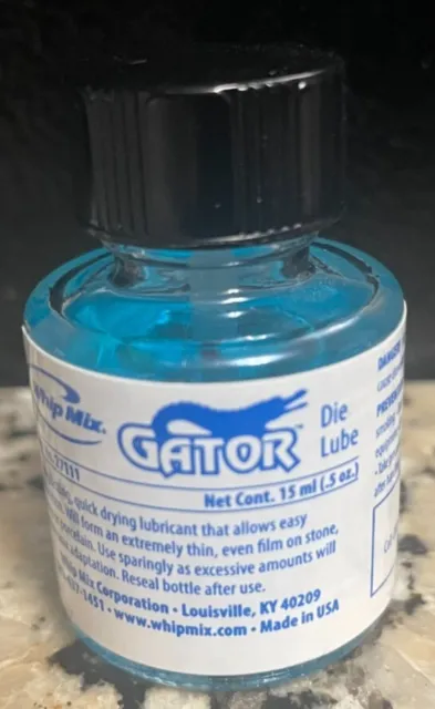 Gator die lubricant (minimal use on lab projects, not used on patient cases)