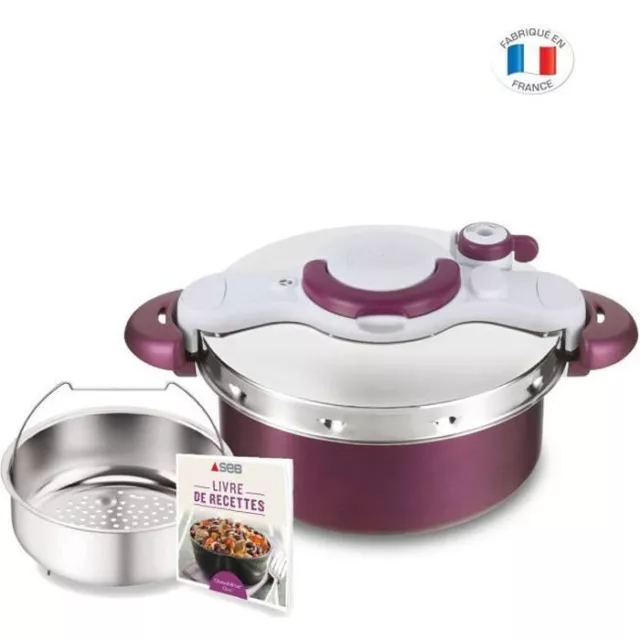 SEB P4705104 ClipsoMinut' Duo 5L Cocotte-minute, Faitout, Revetement antiadhési