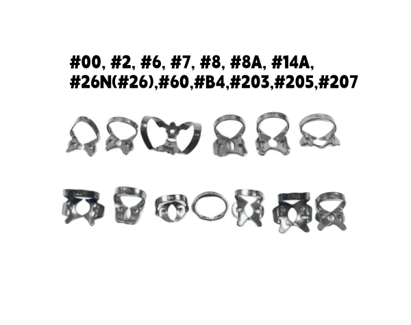 Dental Rubber Dam Clamps Endodontic Endo Sheets Clip Clam
