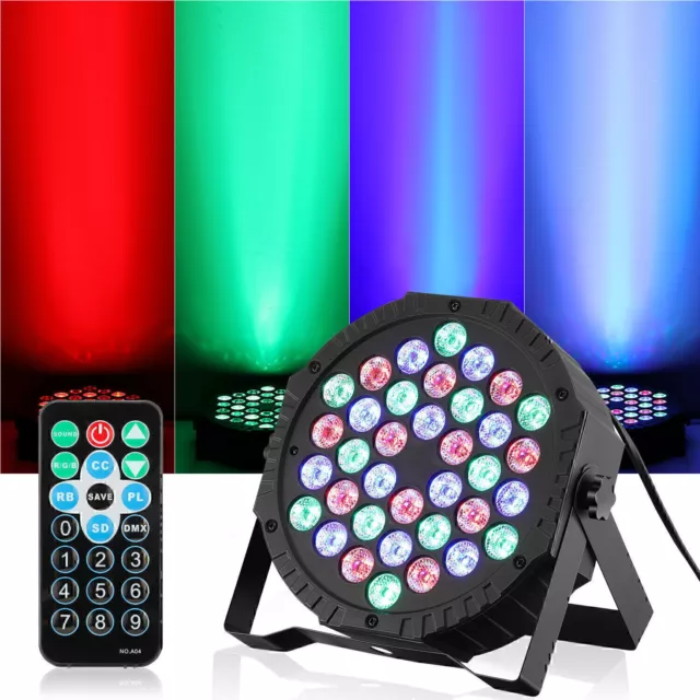 1/4X 36W 36 LED RGB Bühnenlicht DMX PAR Can Licht Club Disco Party DJ Show DHL