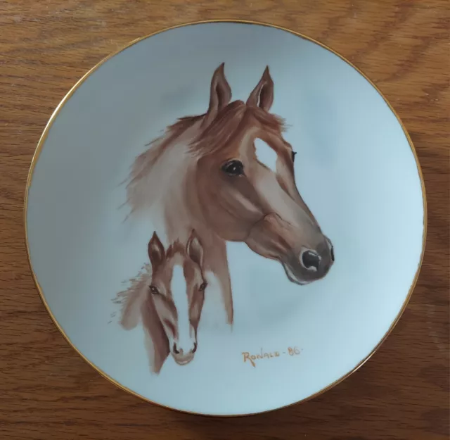 Collector Plate Mare And Foal Ronald '86