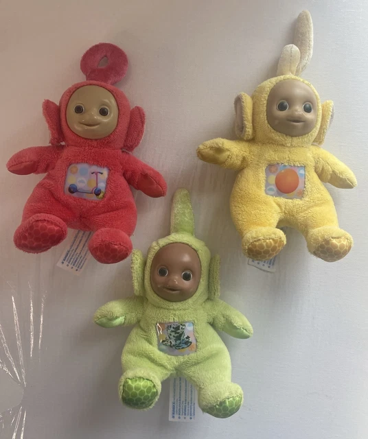 Ensemble 3 Télétubbies TOMY 1996, 2 Qui Parlent Et 1 Qui Marche, Vintage Enfants