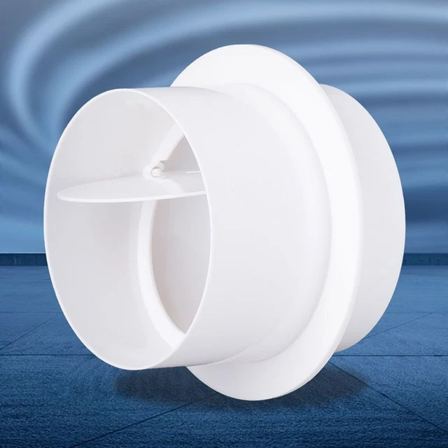 Clapet Anti-Retour PVC 80 Mm Pour Ventilation Salle De Bain Et Cuisine - Empêche Refoulement Air